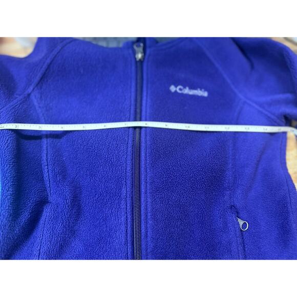 Youth Columbia Full Zip Fleece Jacket Small Purple Hooded - Picture 9 of 9